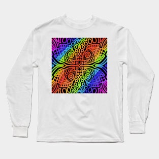 Rainbow Fish Pattern Long Sleeve T-Shirt